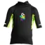 C-Skins Rash X Junior Short Sleeve Vest Black/Lime/Multi